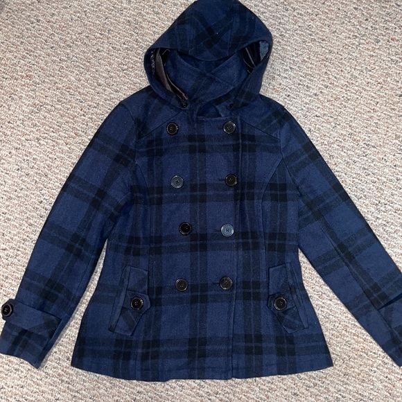 ECLIPSE plaid blue coat - Picture 3 of 6